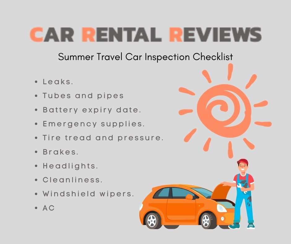 summer travel car inspection