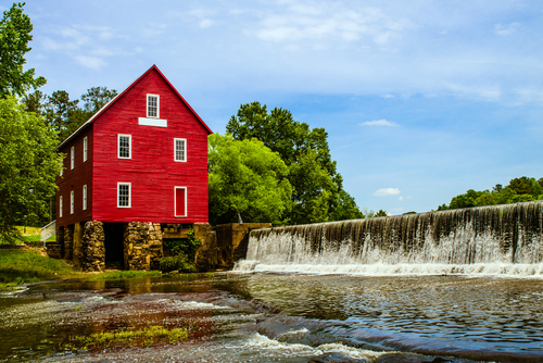 Starr's Mill, a historic landmark near Atlanta, Georgia