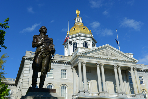 New Hampshire State House, Concord, New Hampshire, USA. New Hampshire State House is the nation's oldest state house, built in 1816 - 1819.