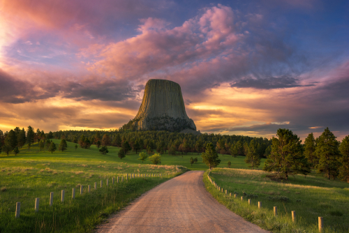 Sunrise at Devils Tower, Wyoming

