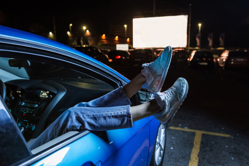 diy drive in movie car