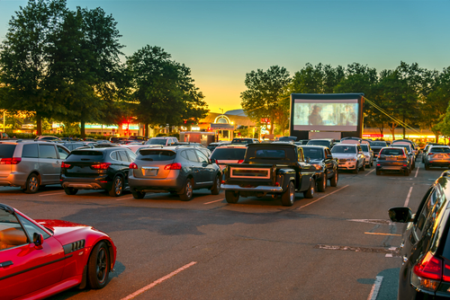 diy drive in movie car