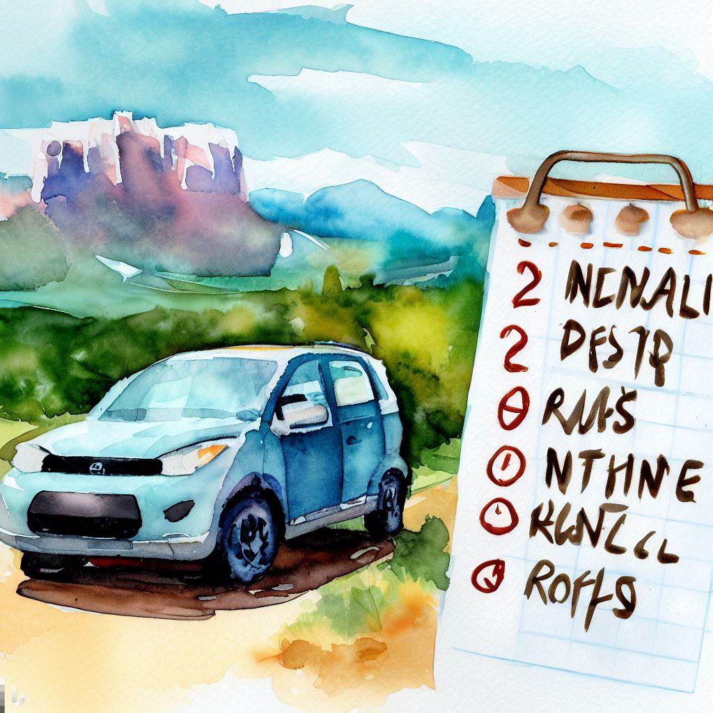 A checklist of tips for renting a car