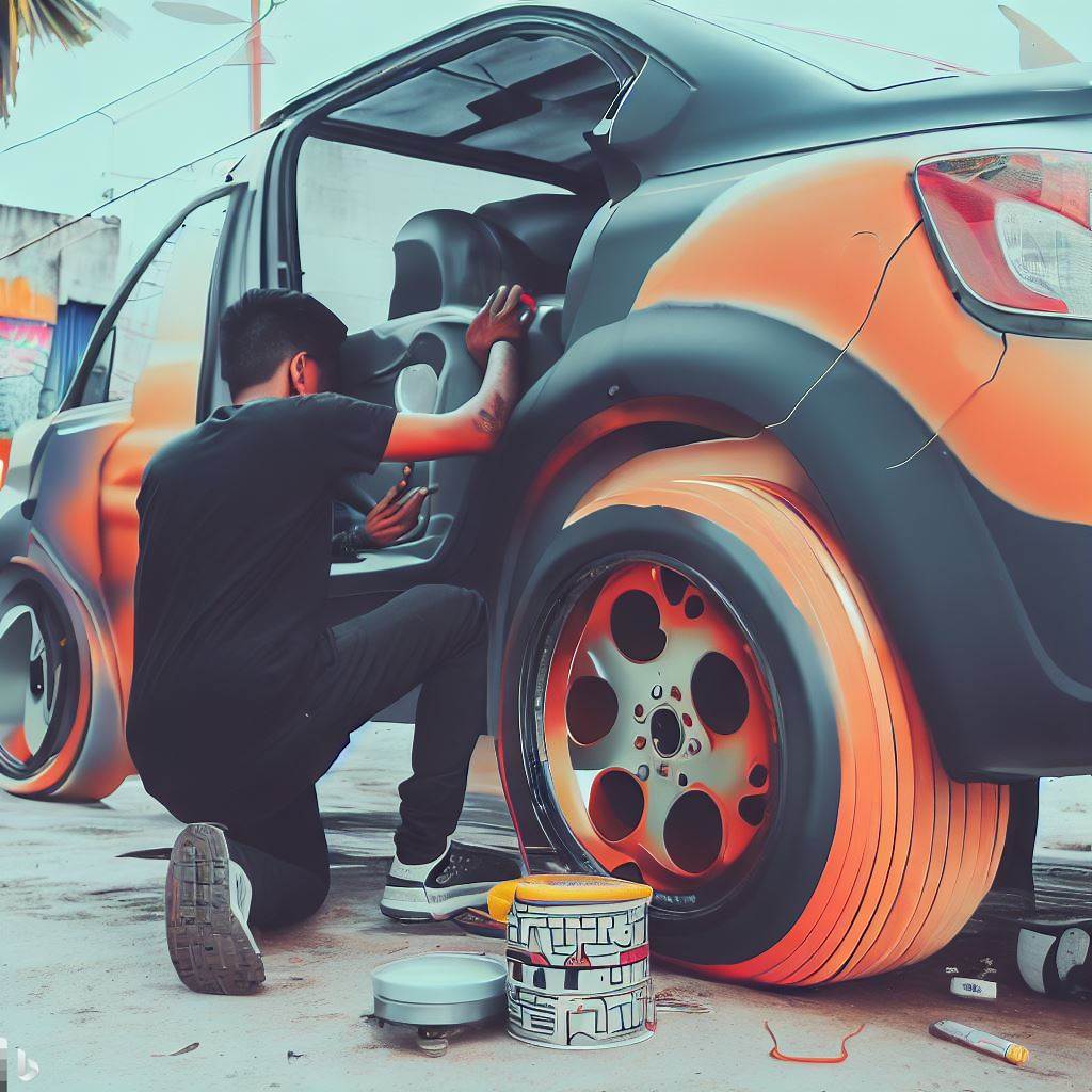 customizing their car with accessories