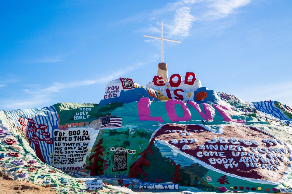 Salvation Mountain. 