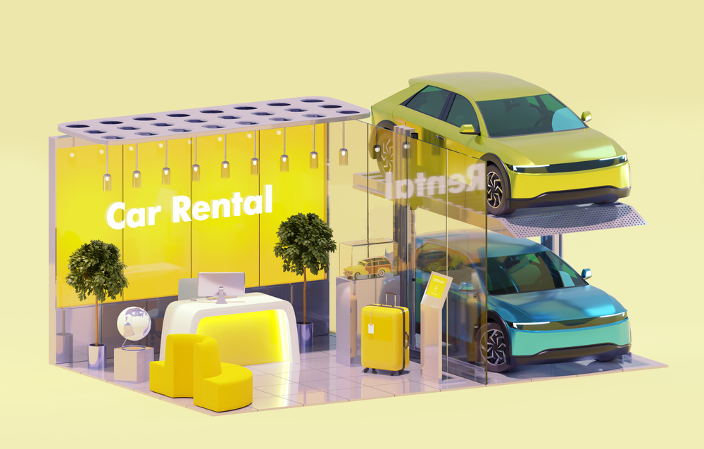 Digital Kiosk in Car Rental.