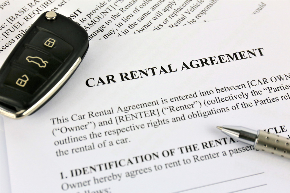 Car Rental Insurance Documents and agreement